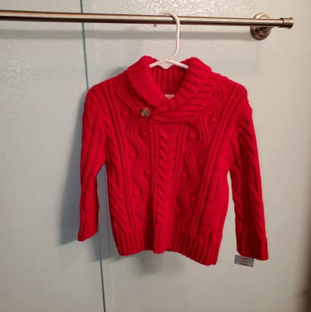 Cat & Jack red sweater 18mo - Picture 1 of 3